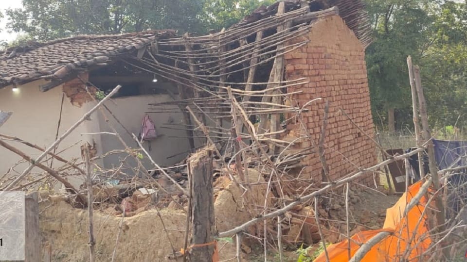 A woman sleeping in her house was crushed to death by an elephant