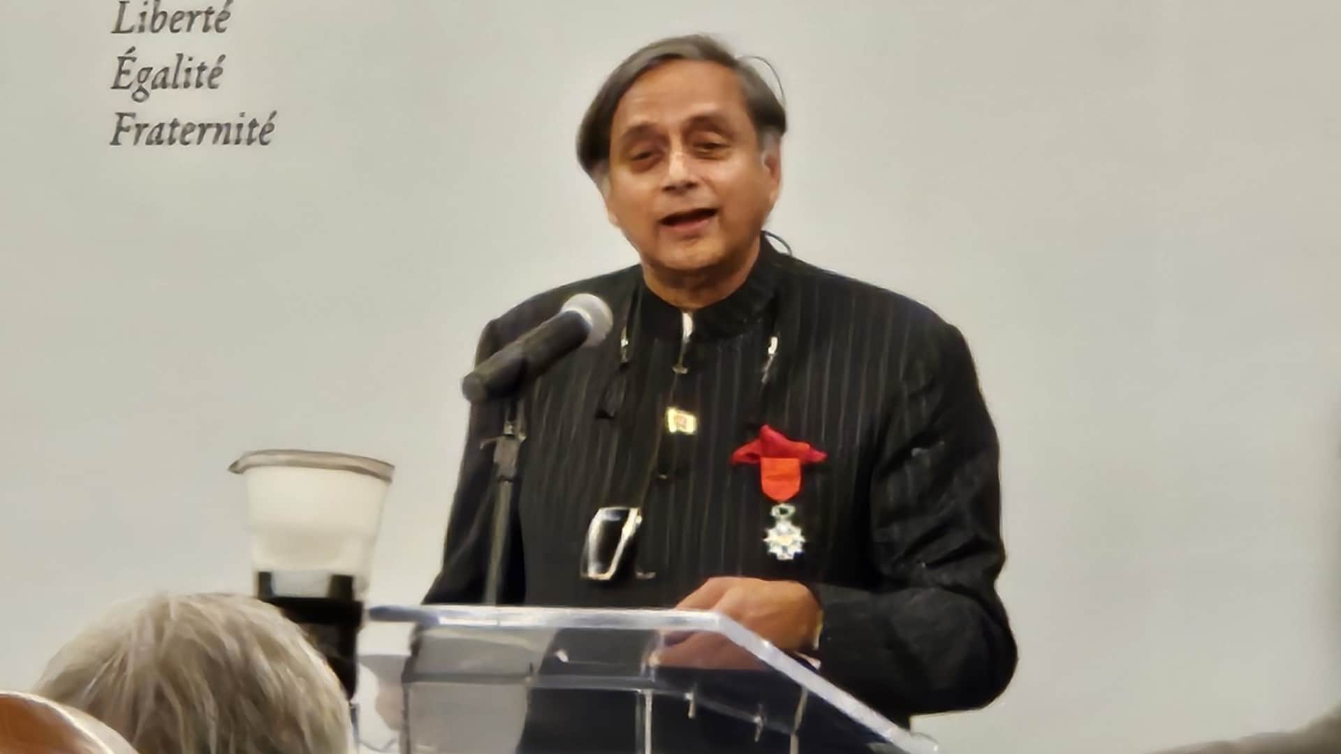 Congress MP Shashi Tharoor France highest civilian honour Knight of the Legion of Honor