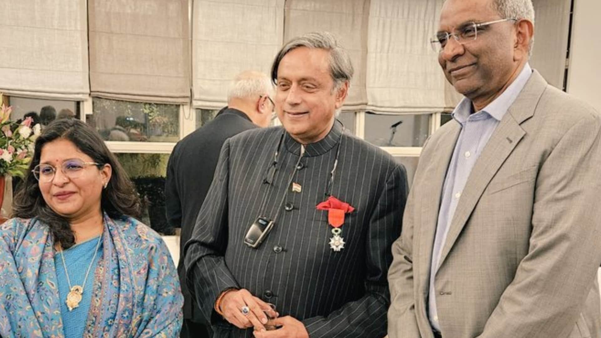 Congress MP Shashi Tharoor France highest civilian honour Knight of the Legion of Honor