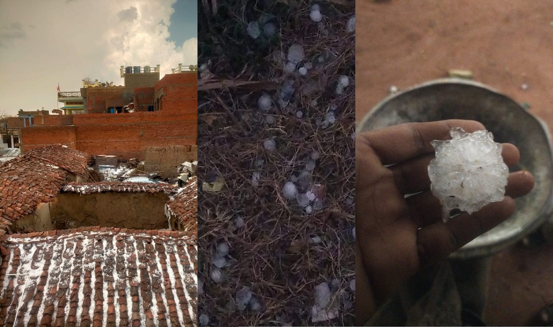Kanpur and bundelkhand weather, Hail and rain washed away hopes, Farmers in trouble again