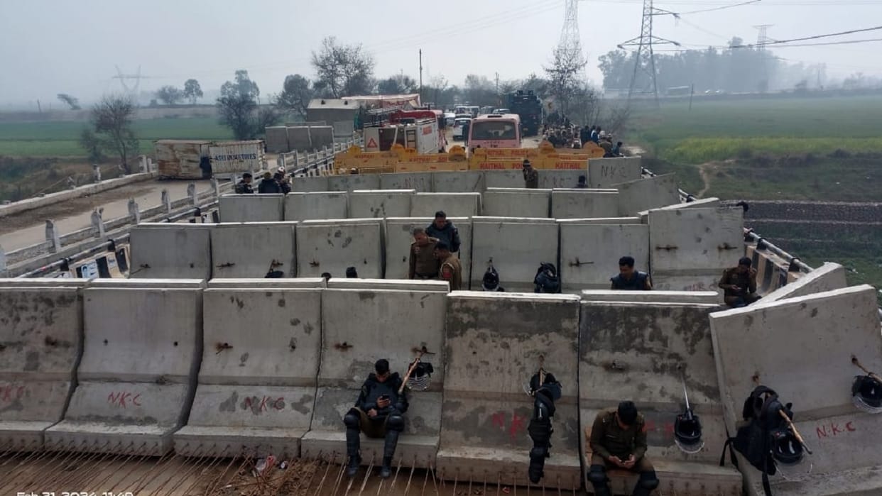 Tension at Shambhu border in Ambala and Khanauri border in Jind, security at Tatiana border in Kaithal