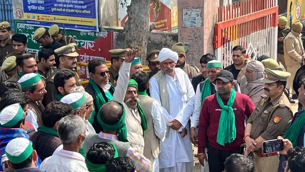 BKU Tractor March In Pics: BKU protest in support of farmers movement