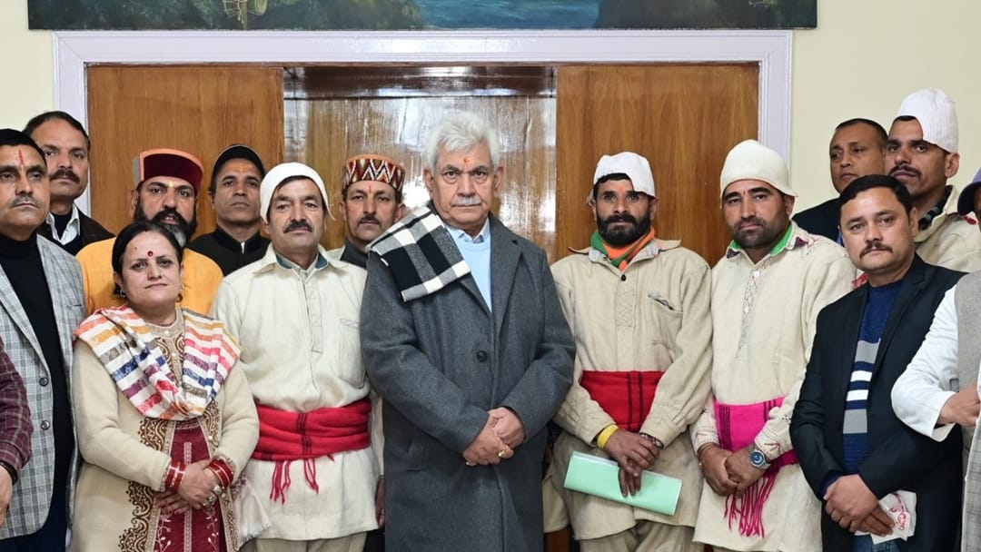 lg manoj sinha said Efforts on to create inclusive amd equitable society in jammu kashmir