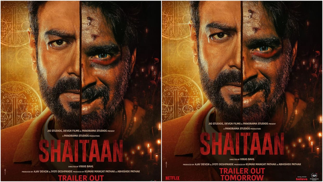 Ajay Devgn and R Madhavan upcoming film Shaitaan Trailer to be out tomorrow actor shares post
