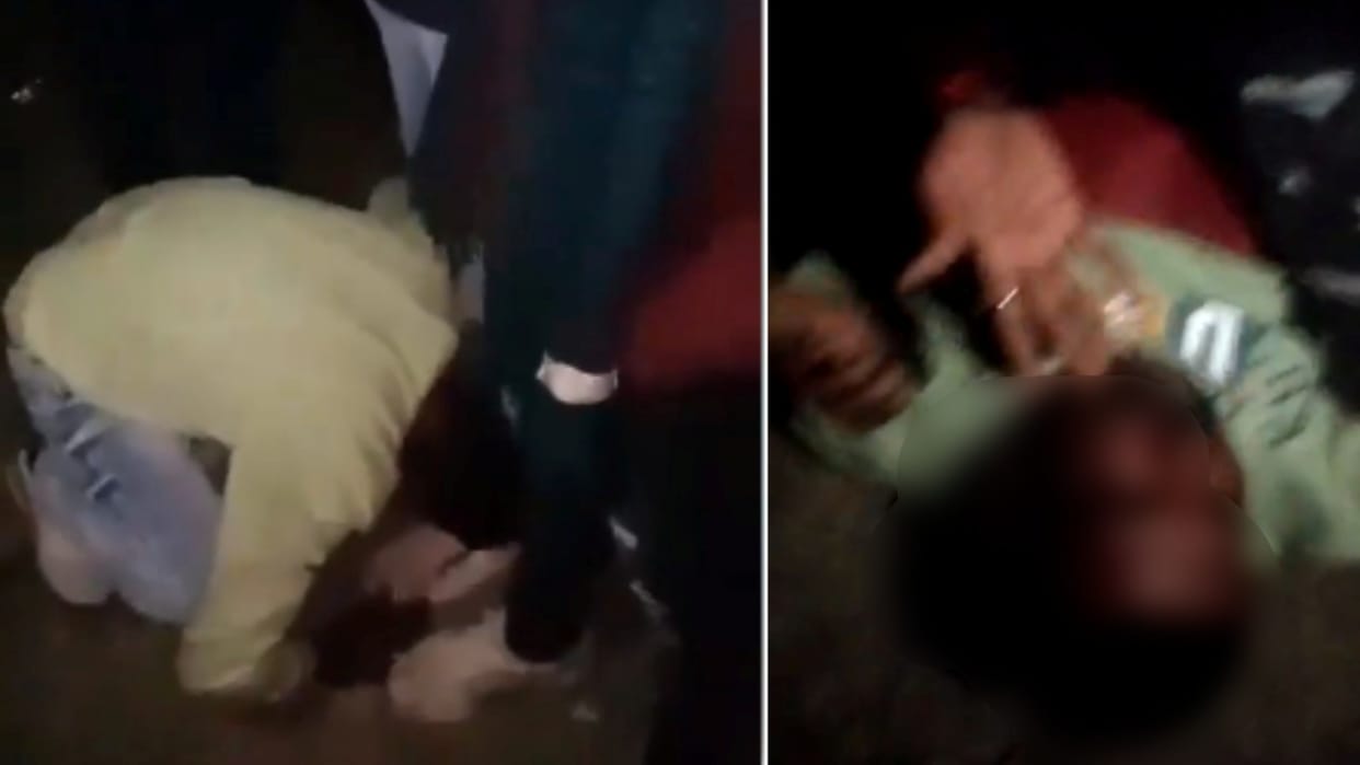 MP News: Inhumanity in Dewas, young man beaten and made to rub his nose on shoes, five arrested