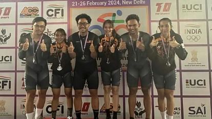 India won two gold a silver and a bronze medal in Asian Track Cycling Championships