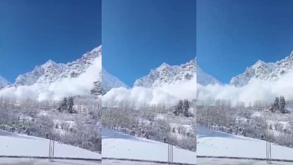 Himachal weather update: avalanche in Jobrang Lahaul, snowstorm remained in the air for eight minutes