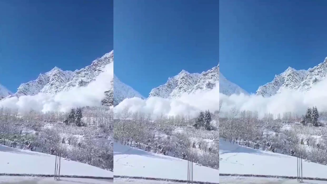 Himachal weather update: avalanche in Jobrang Lahaul, snowstorm remained in the air for eight minutes
