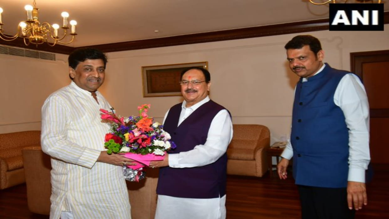 BJP Chief JP Nadda met CM Eknath Shinde Devendra Fadnavis Ashok Chavan in Mumbai News in Hindi