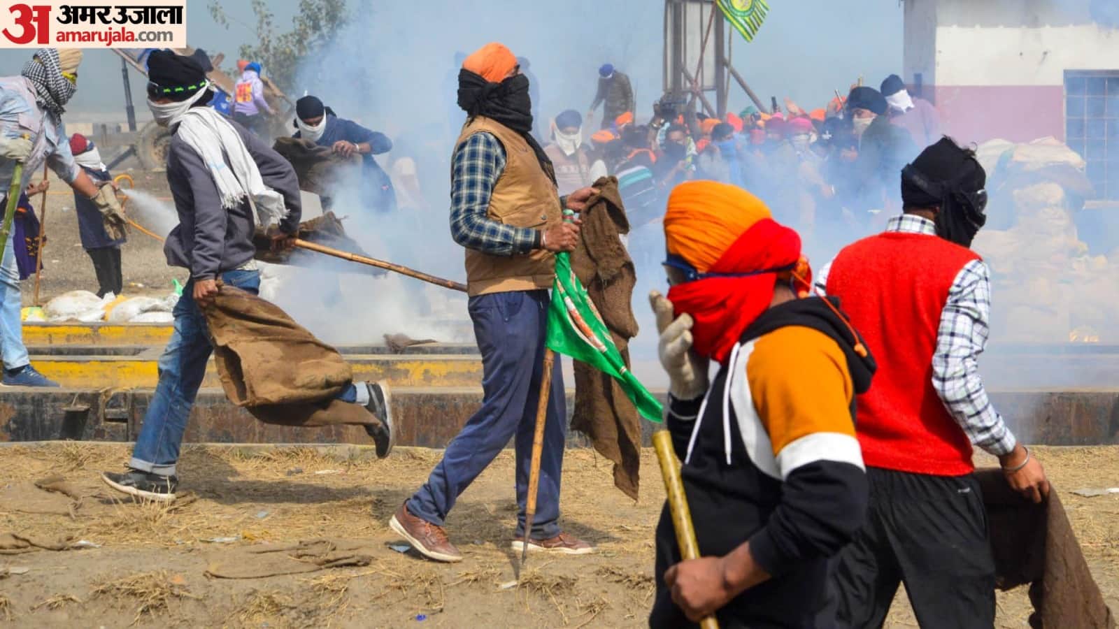 Farmers Protest Photos Ground report from Shambhu Border Attempt to drop drone with kites amid rain of bullets