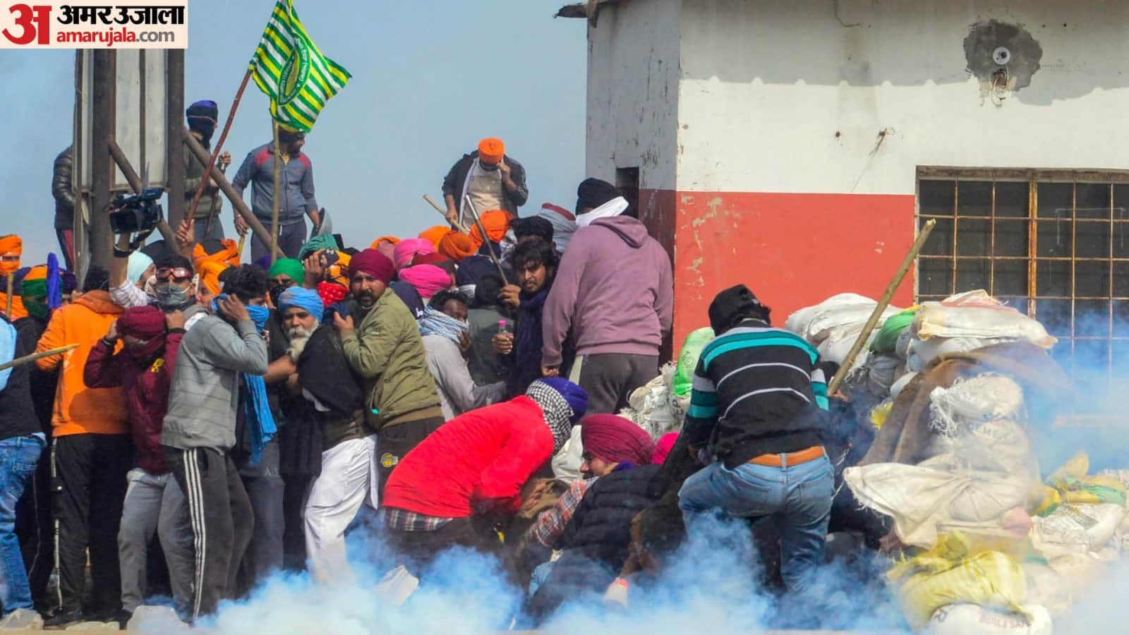 Farmers Protest Photos Ground report from Shambhu Border Attempt to drop drone with kites amid rain of bullets