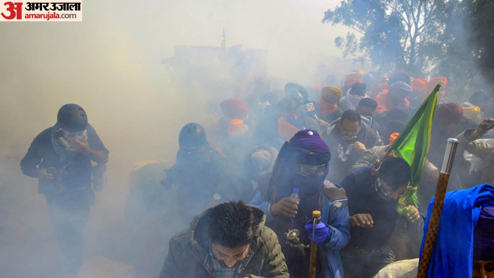 Farmers Protest Photos Ground report from Shambhu Border Attempt to drop drone with kites amid rain of bullets