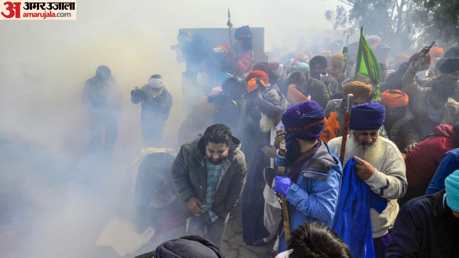 Farmers Protest Photos Ground report from Shambhu Border Attempt to drop drone with kites amid rain of bullets