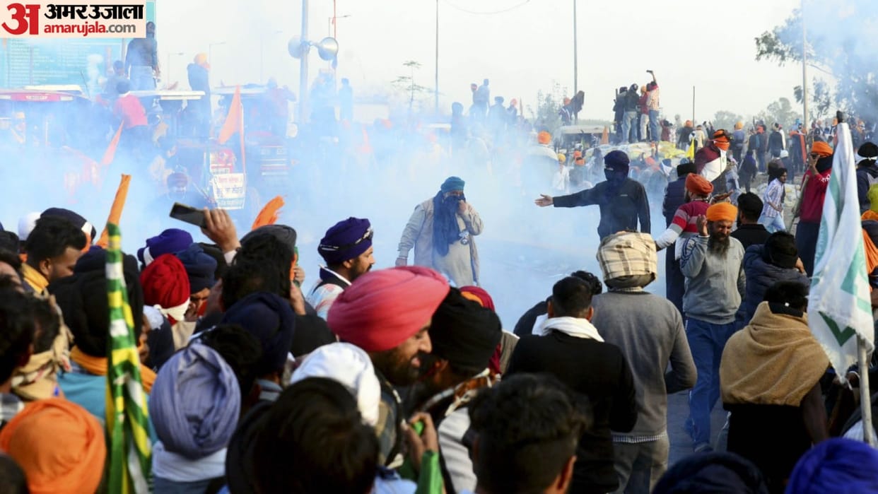 Farmer Protest Youth angry at not marching to Delhi Police and paramilitary forces stopped the march to Delhi