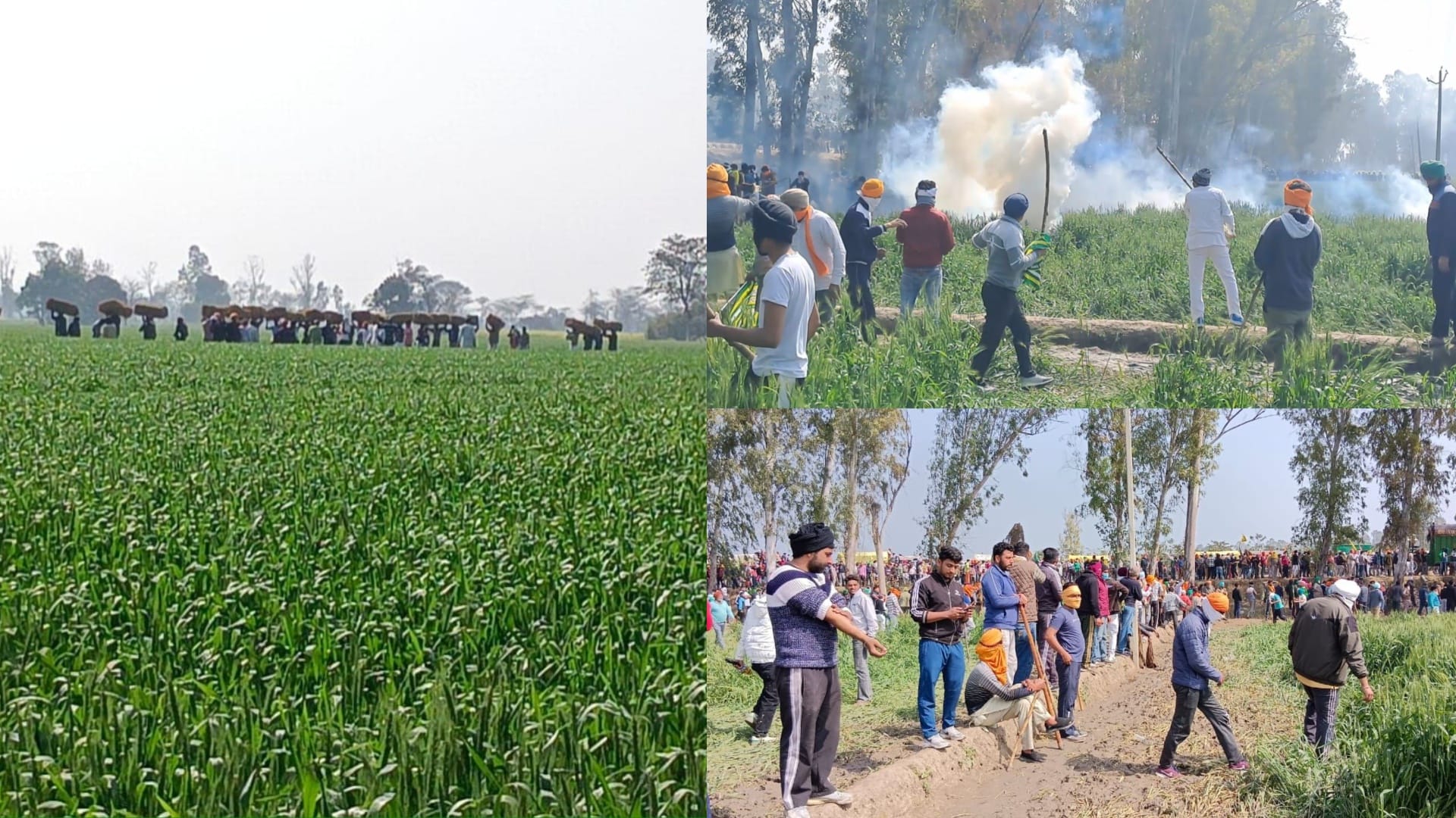 Kisan Andolan Full day situation at Data Singhwala border