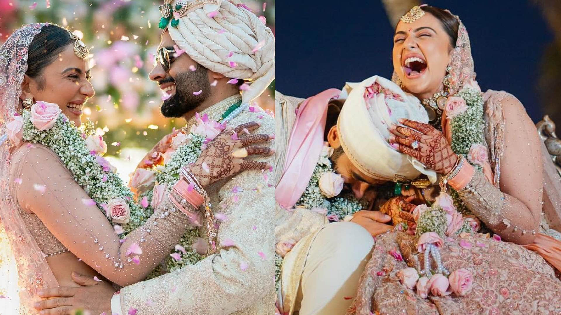 Rakul Jackky Wedding unseen photos bridal look of rakul preet singh