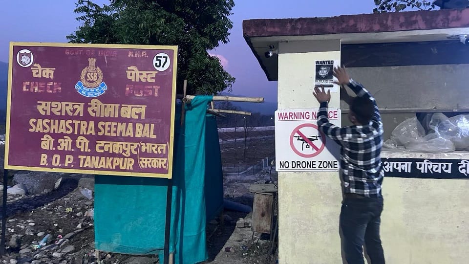 Haldwani Violence: Posters of mastermind Malik pasted on Nepal border