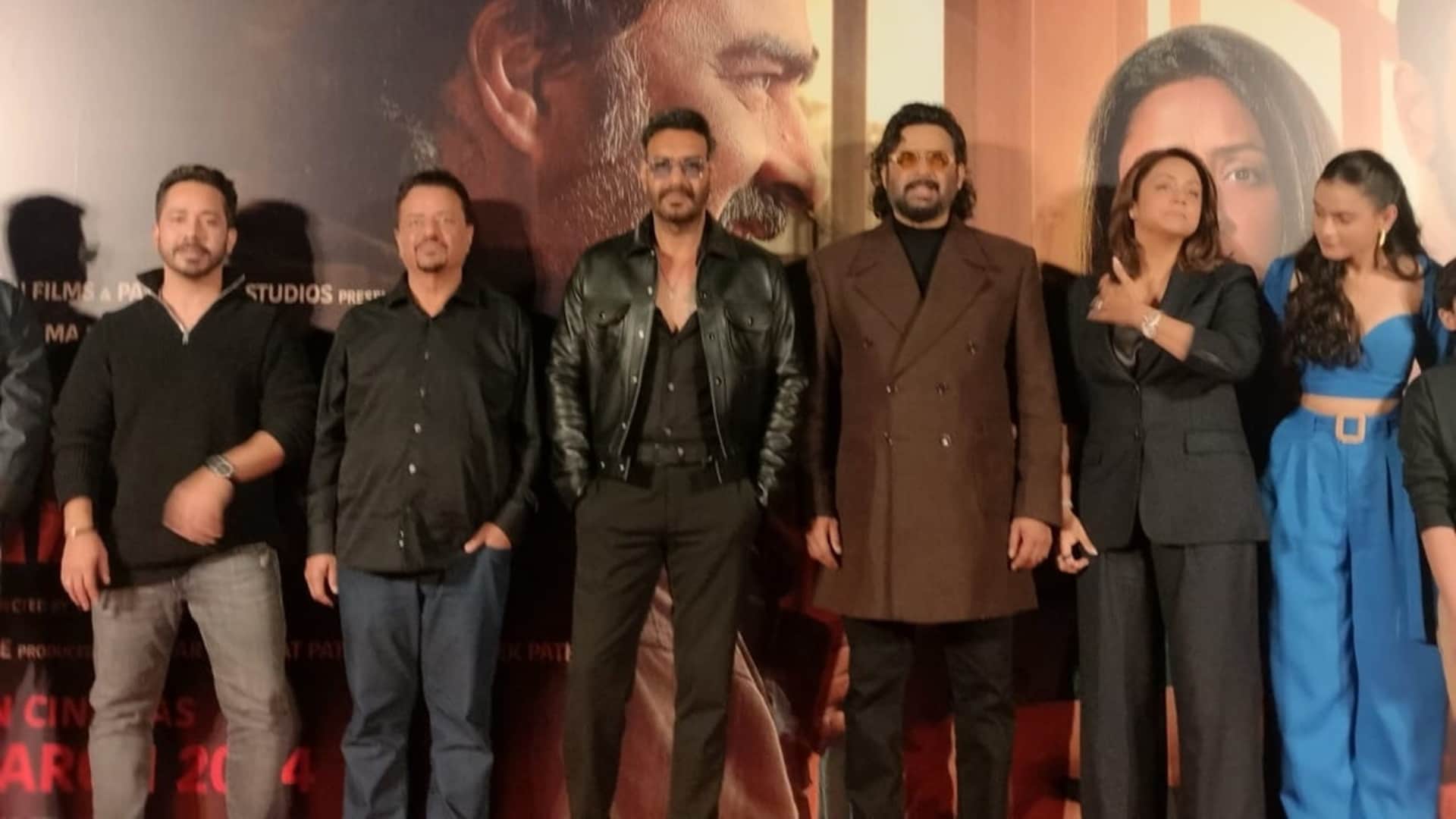 Shaitaan Trailer launch event R Madhavan Praises Ajay Devgn calls him Real Life Singham