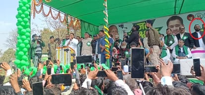 Bihar News: Tejashwi Yadav seen with sharp shooter, photo goes viral; BJP targeted RJD