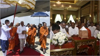 Thailand Lord Buddha Sacred relics enshrined Sanam Luang Royal Ground Bangkok Bihar Governor