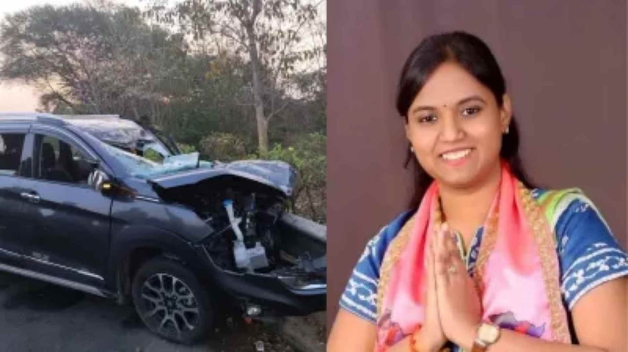 After father sayanna now brs MLA Lasya Nandita lost her life in a horrific road accident in telangana