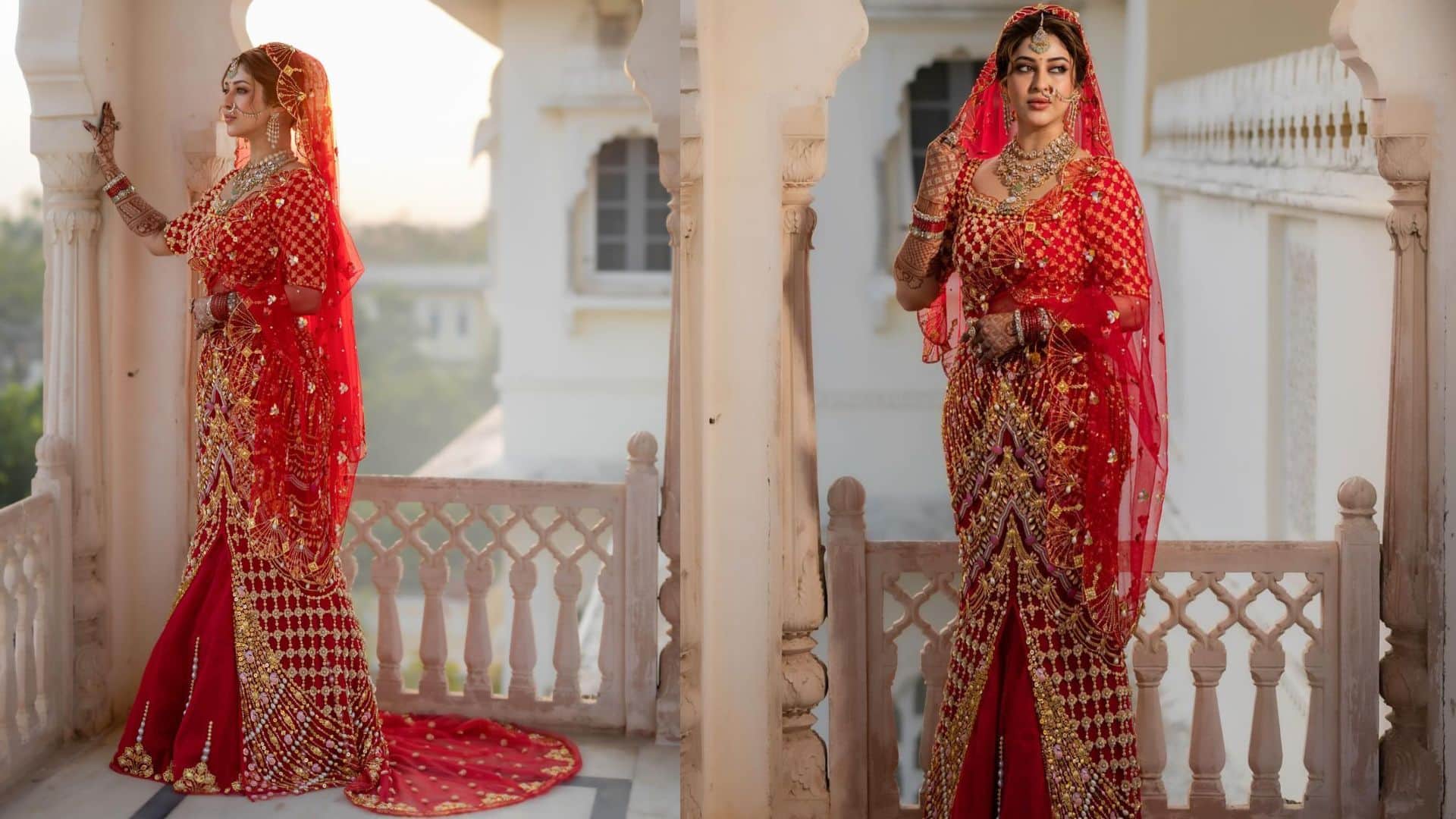 Sonarika Bhadoria Wedding lehenga look sonarika bhadoria vikas parashar wedding photos