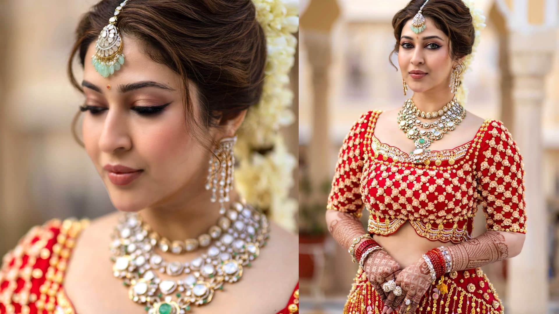 Sonarika Bhadoria Wedding lehenga look sonarika bhadoria vikas parashar wedding photos