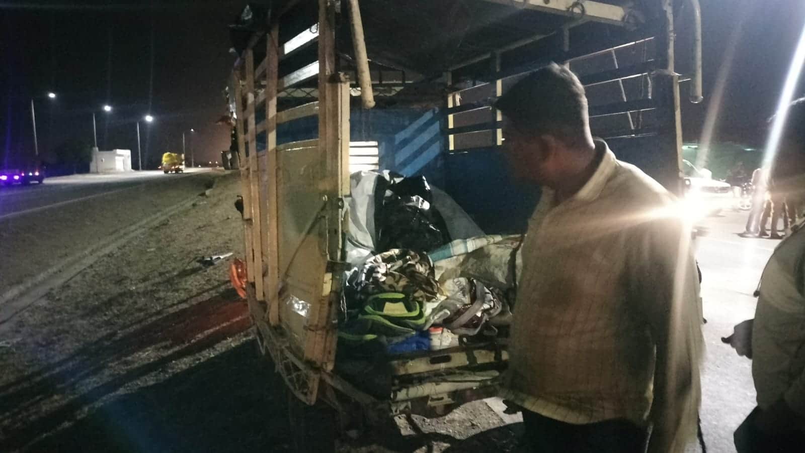 राजगढ़ में लोडिंग ऑटो दुर्घटनाग्रस्त हो गया।