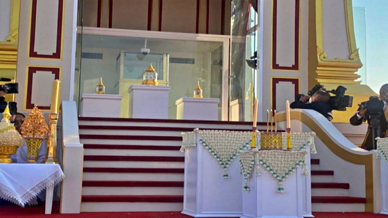 Thailand Lord Buddha Sacred relics enshrined Sanam Luang Royal Ground Bangkok Bihar Governor