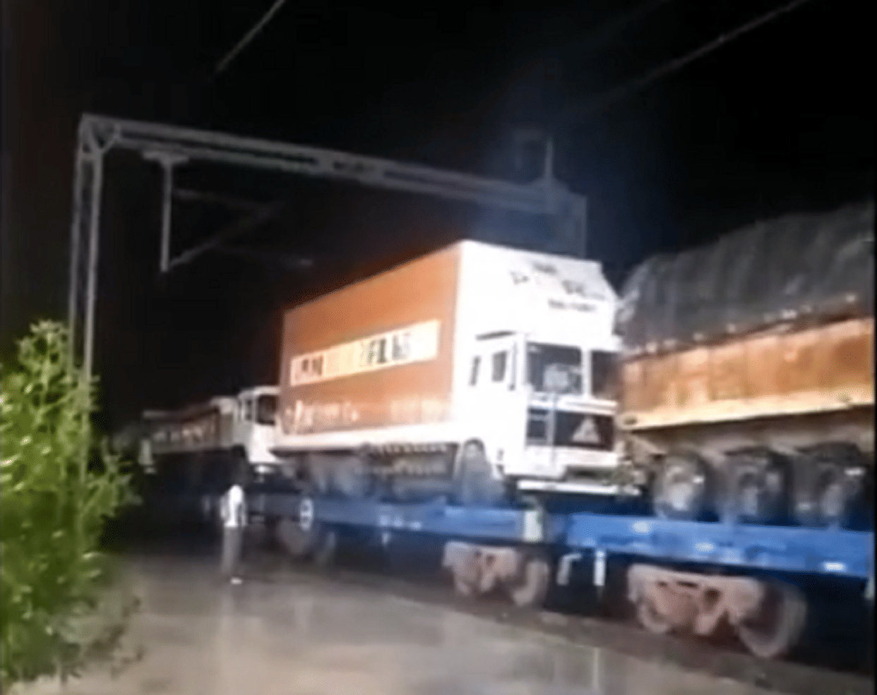 truck on train service for auto parts starts on western freight corridor for first time Know Details