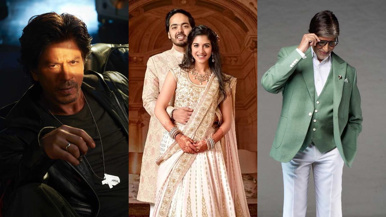 Anant Ambani Radhika Merchant pre wedding function guest list Out SRK dhoni big b alia katrina include