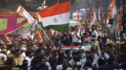 Bharat Jodo Nyay Yatra: Rahul caressed Priyanka, said- love has to shown, hatred should not be allowed spread
