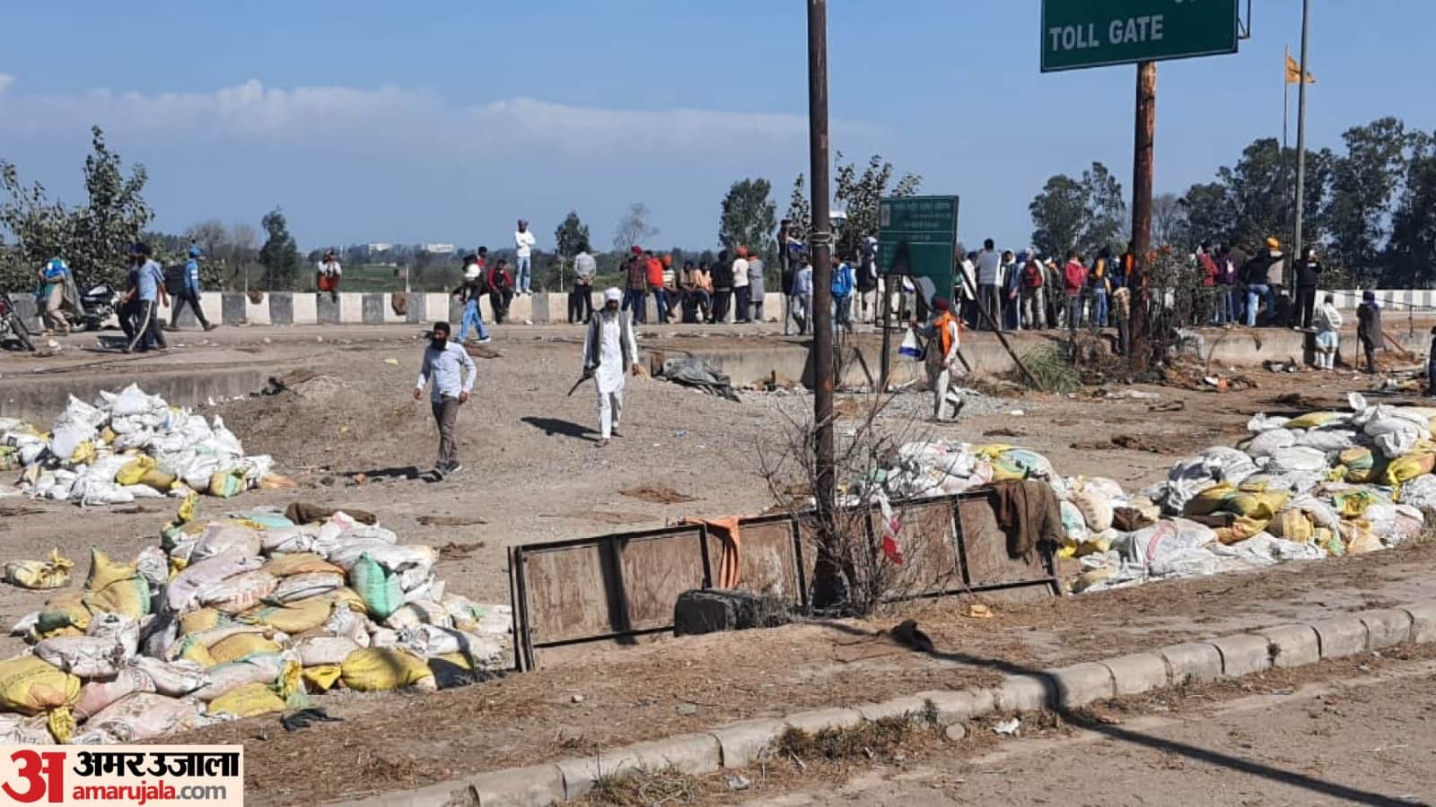 Kisan Andolan News: Haryana Punjab Shambhu Border Shambhu Border Permanent Huts Being Built With Iron Angles