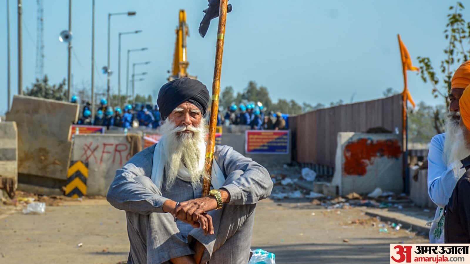 Kisan Andolan News: Haryana Punjab Shambhu Border Shambhu Border Permanent Huts Being Built With Iron Angles
