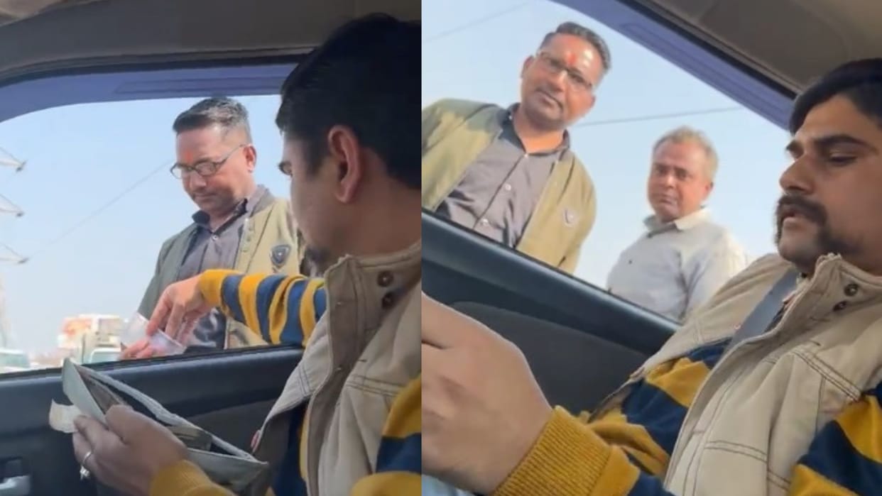 SP arrived to investigate after complaint of illegal extortion by parking contractor in Brajghat