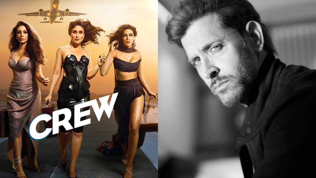 Crew poster released know what Fighter star Hrithik says about Kareena Kapoor Tabu Kriti Sanon starrer film