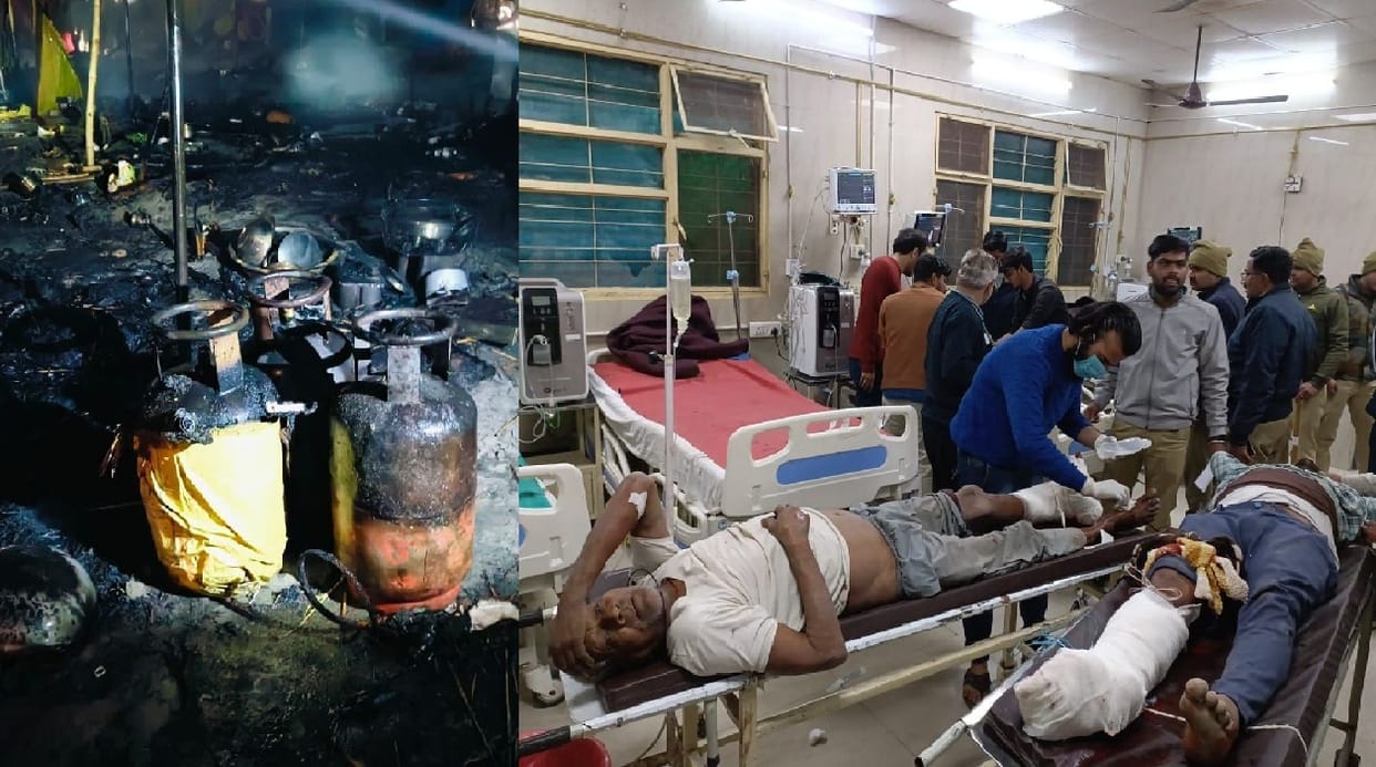Ramnagaria fair fire incident, Gas cylinders burst with loud noise, people said felt like the bridge had colla
