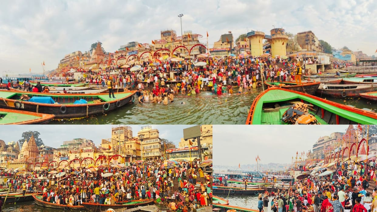 Magh Purnima 2024 devotees take dip of faith in ganga ghat of Kashi