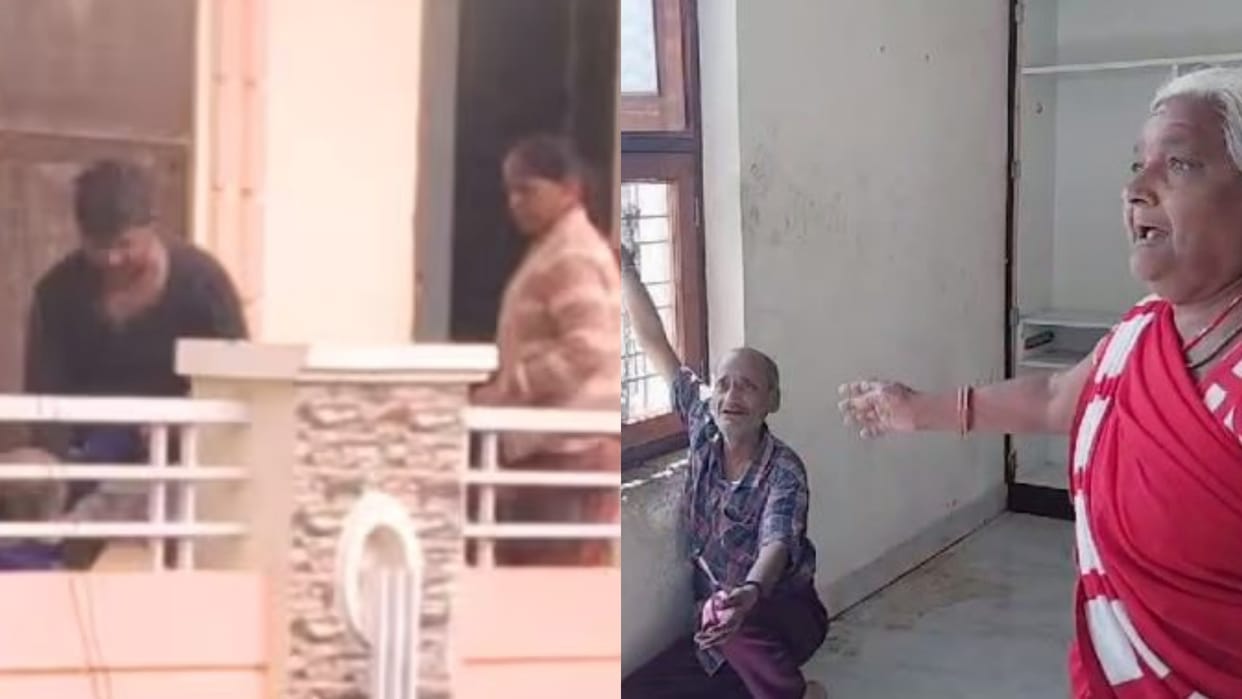 MP News This man beats his father daily in Sheopur family also supports him