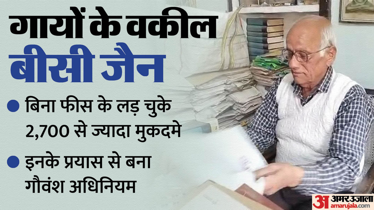 Sagar News lawyer BC Jain who got justice for cows by fighting 2700 cases