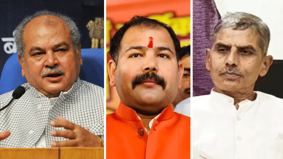 rss former pracharak janhit party protest against narendra singh tomar and devendra