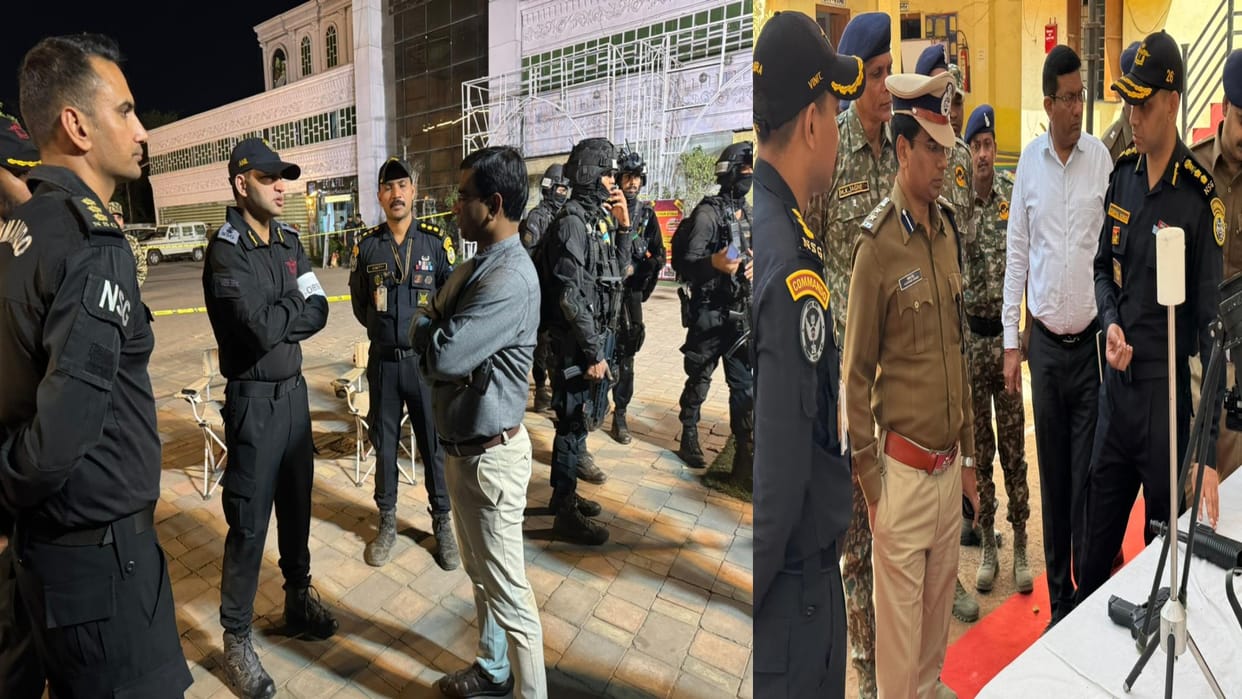 NSG and police conducted mock drill to deal with terrorist attack in Raipur