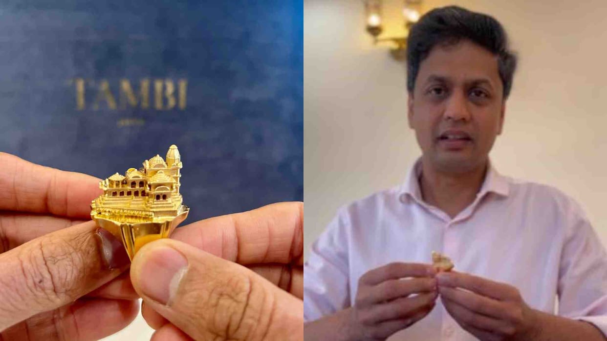 Jaipur: Jewelers of Jaipur engraved Ram temple in the ring