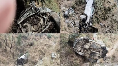 चंबा में सड़क हादसा: जोत घूमने निकले पठानकोट के युवकों की गाड़ी खाई में गिरी, दो की मौत, तीन घायल Road accident in Chamba: car fell into a ditch Near Kut Nala on Chamba Jot road
