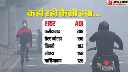 Delhi air recorded in poor category on Saturday Faridabad air the most polluted in NCR
