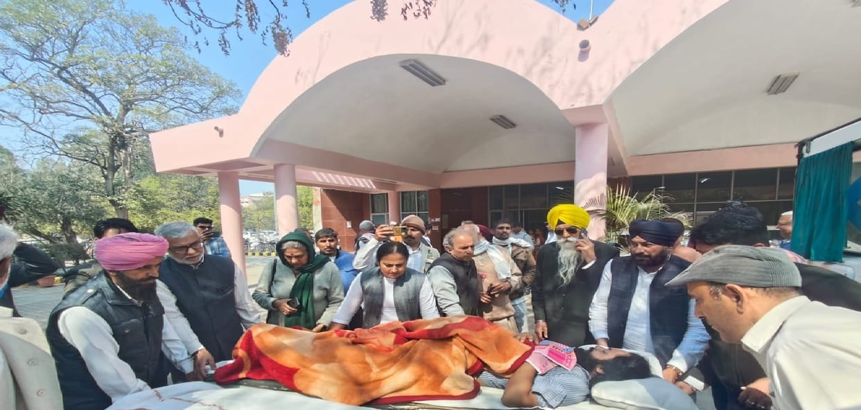 Pritpal Chandigarh Refer, Family members reached Rohtak PGI with farmers, Data Singhwala was injured at border