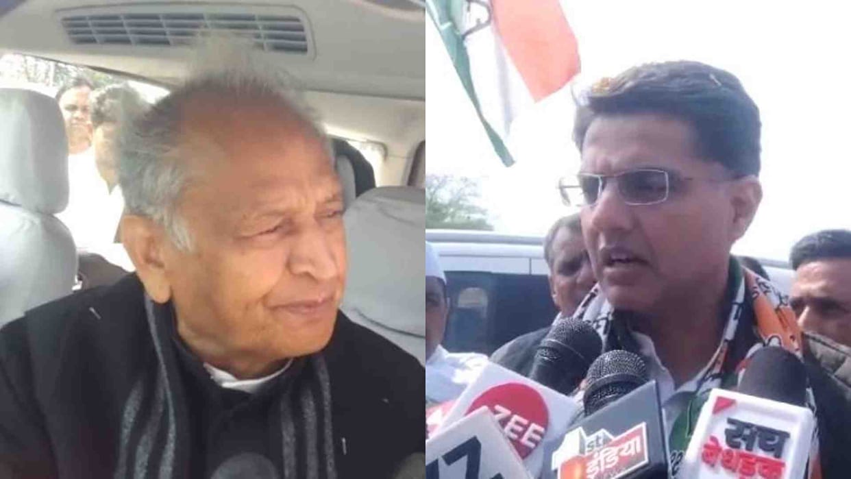 Pilot and Gehlot verbally attack BJP government in Bharatpur