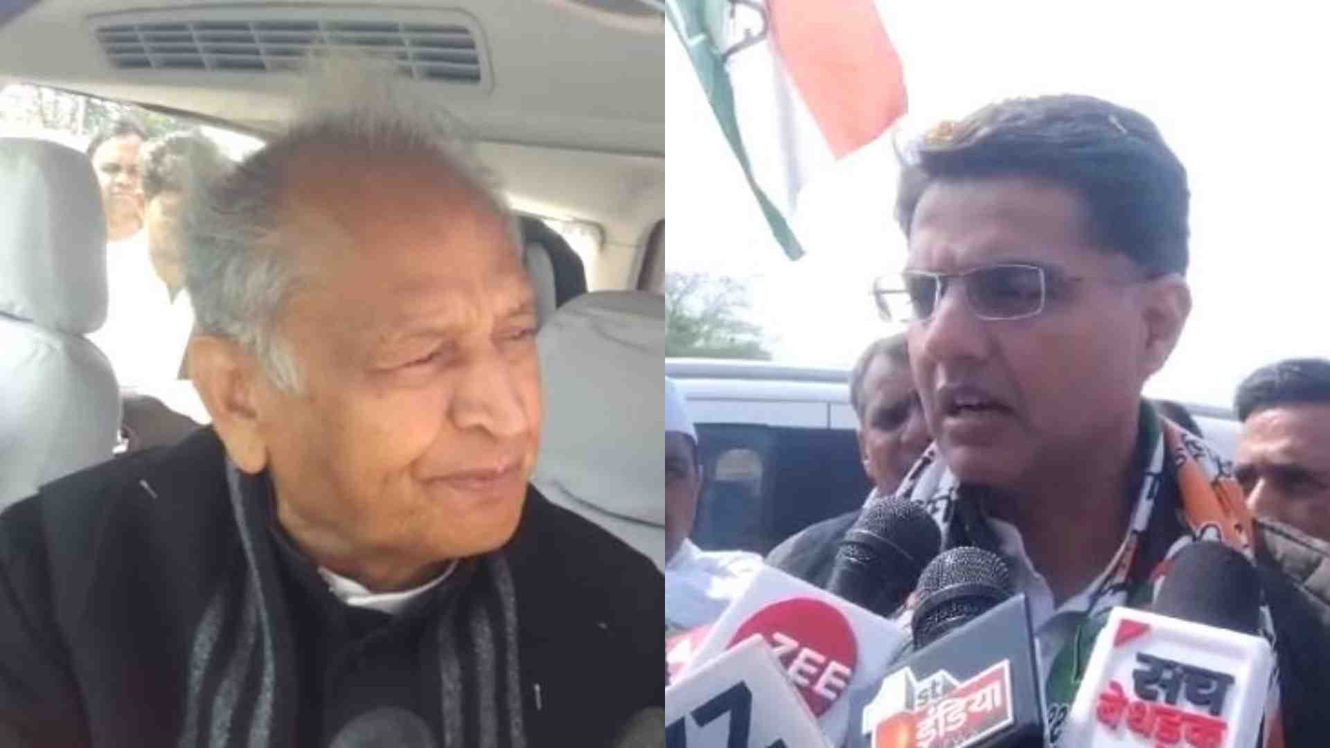 अशोक गहलोत और सचिन पायलट।