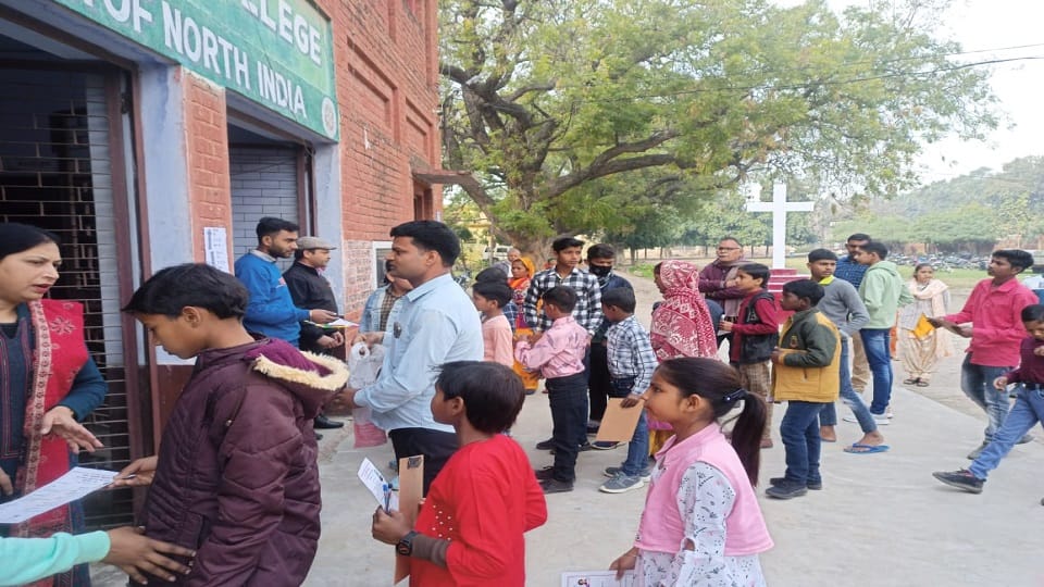 684 candidates took the Atal Residential School entrance examination at four centers in Aligarh division