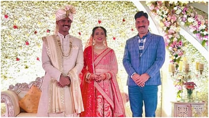 IAS Ria Dabi wedding Pics Love story of Riya Dabi and IPS Manish Kumar IAS Tina Dabi Viral Photos